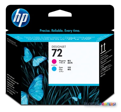 HP 72 Magenta and Cyan Printhead