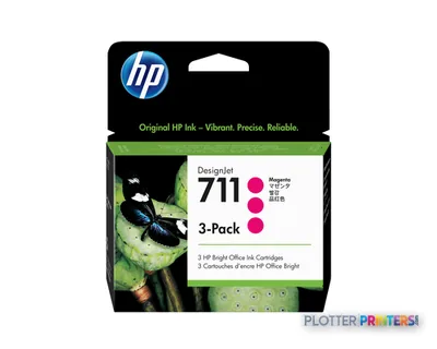 HP 711 3-pack 29-ml Magenta DesignJet Ink Cartridges