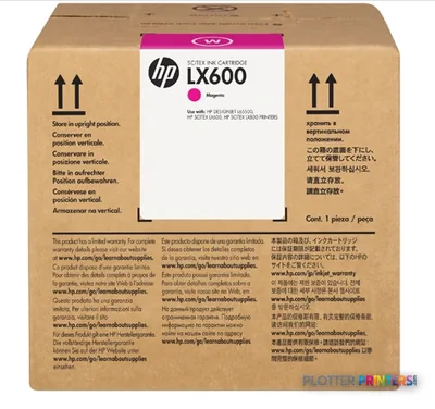 HP LX600 Magenta Ink Cartridge, 3000 ml (CC587A)