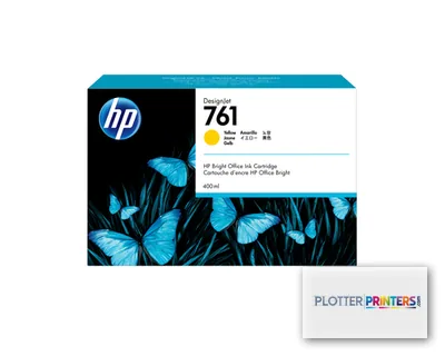 HP 761 400-ml Yellow DesignJet Ink Cartridge