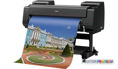 Canon imagePROGRAF PRO-4100 large format printer with architectural photograph printing on wide roll media