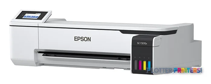 Epson SureColor T3170x large-format inkjet printer product image showing white and black printer with touchscreen display an…