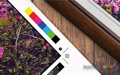 Epson SureColor SC-P9500 product image showing color test print with vibrant gradient and flowers