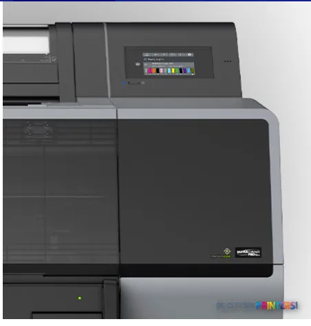 Epson SureColor SC-P7500 Spectro large-format printer product image showing front view with control panel and ink cartridges