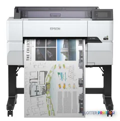 Epson SureColor T3460 large format printer product image showing front view with paper output tray extended