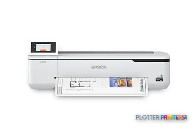 Epson T2170 large format printer product image showing white inkjet printer with output tray extended