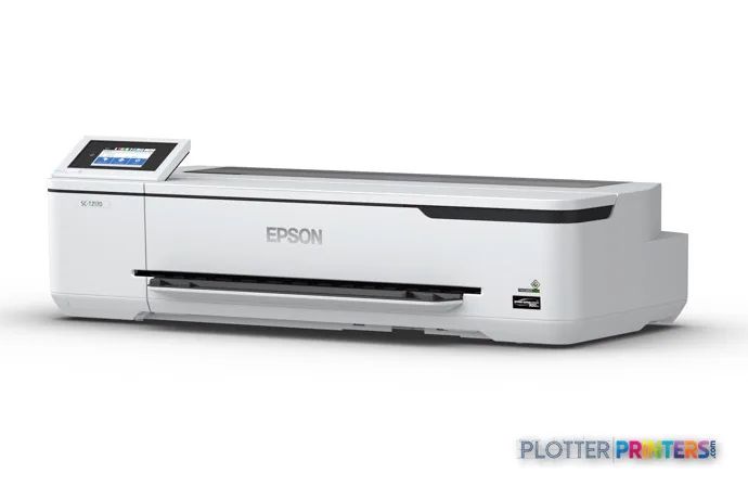 Epson T2170 large format printer product image showing white inkjet printer with touchscreen control panel