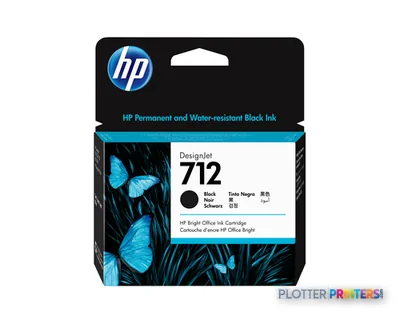 HP 712 80-ml Black DesignJet Ink Cartridge