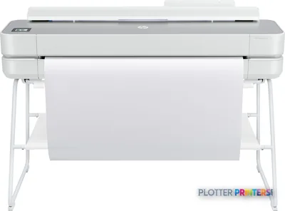 HP DesignJet Studio Steel 36-in Printer product image showing white printer with paper output
