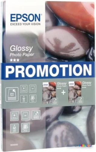 Epson Glossy Photo Paper BOGOF, DIN A4, 225g/m², 40 Sheets