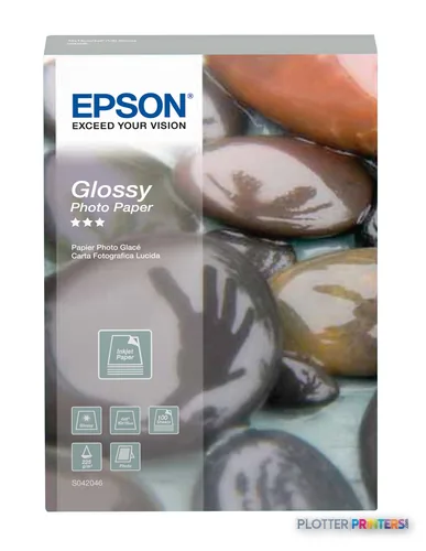 Epson Glossy Photo Paper, 100 x 150 mm, 225g/m², 100 Sheets
