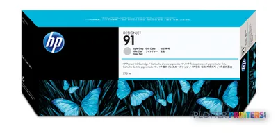 HP 91 775-ml Light Gray DesignJet Pigment Ink Cartridge