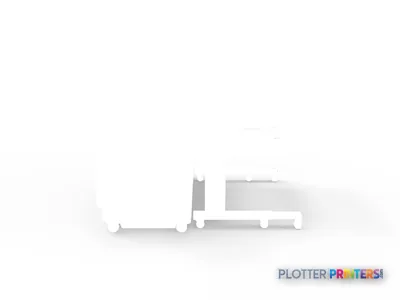 HP PageWide XL 5200 multifunction printer side view showing grey and white chassis design