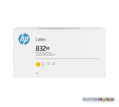 HP 832M 1-liter Yellow Latex Ink Cartridge