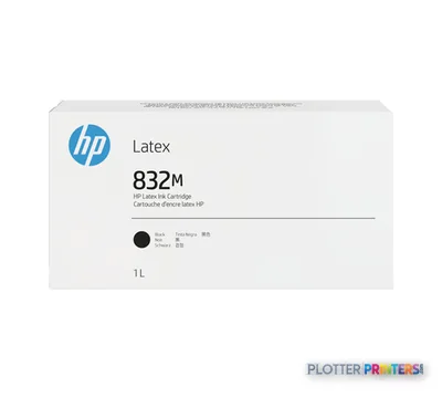 HP 832M 1-liter Black Latex Ink Cartridge