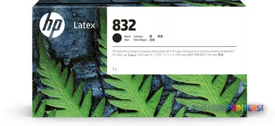 HP 832 1-liter Black Latex Ink Cartridge