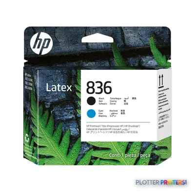HP 836 Black/Cyan Latex Printhead print head Thermal inkjet