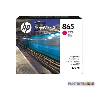 HP 865 500-ml Magenta PageWide XL Ink Cartridge