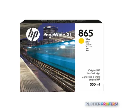 HP 865 500-ml Yellow PageWide XL Ink Cartridge