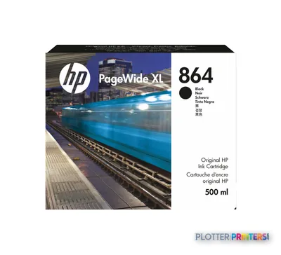 HP 864 500-ml Black PageWide XL Ink Cartridge