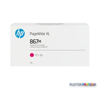 HP 867M 1-liter Magenta PageWide XL Ink Cartridge