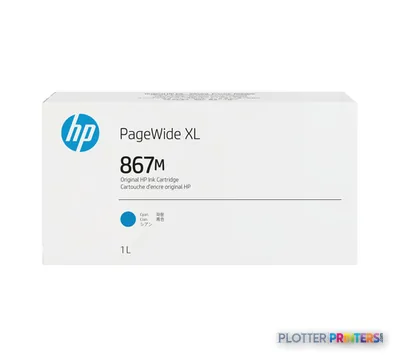 HP 867M 1-liter Cyan PageWide XL Ink Cartridge