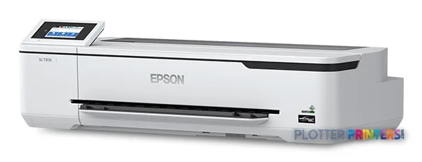 Epson SureColor T3170M large format printer product image, white printer with touchscreen control panel on left side