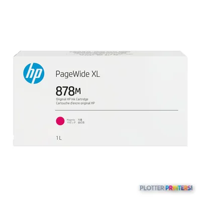 HP 878M 1-liter Magenta PageWide XL Ink Cartridge