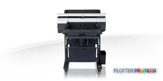 Canon imagePROGRAF iPF-510 large format printer product image showing front view with open paper tray