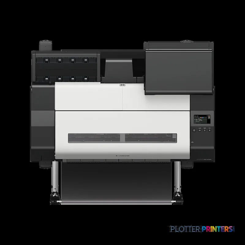 Canon imagePROGRAF TX-2100 large format printer product image showing front view with white and black body