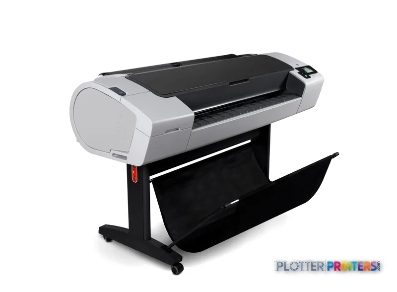 HP Designjet T790 44" large format printer product image showing white and black thermal inkjet printer on stand