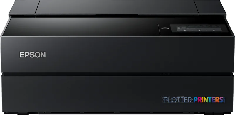 Epson SureColor SC-P700 large format printer product image showing black inkjet printer with front control panel