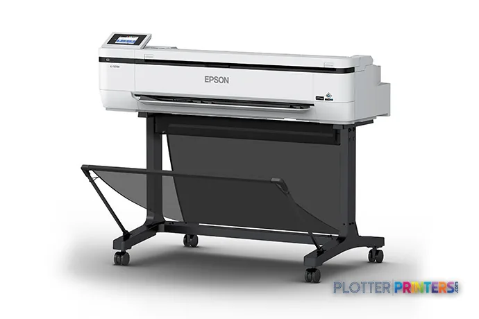 Epson SureColor T5170M large format printer product image showing white and black inkjet printer on stand