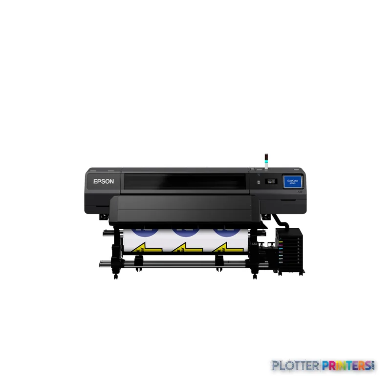 Epson SureColor SC-R5010 large format inkjet printer product image showing black printer with paper feed system