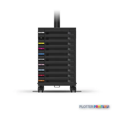 Epson SureColor SC-S80610L product image showing the ink cartridge tower with multiple colored ink slots