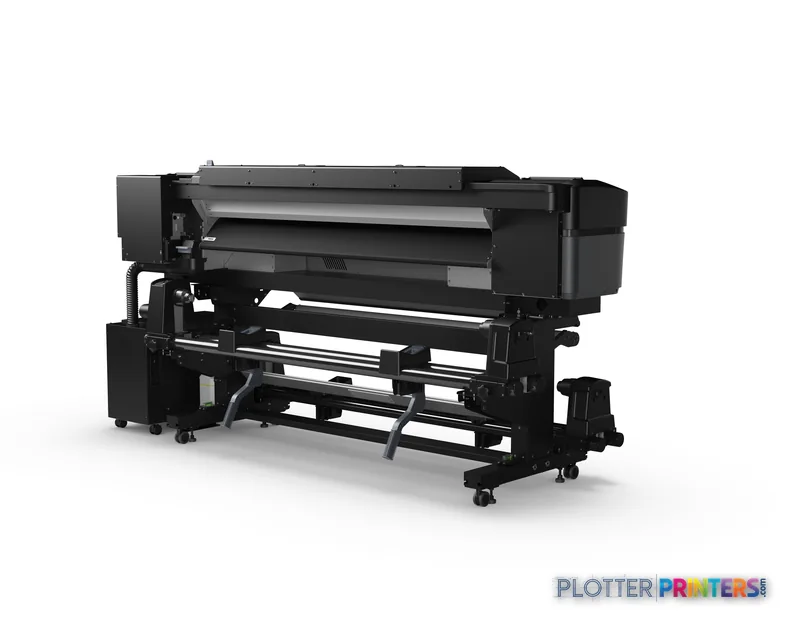 Epson SureColor SC-S80610L large format inkjet printer product image showing black printer with feed system