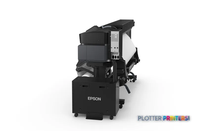 Epson SureColor SC-S80610L large format printer product image showing black inkjet printer with paper feed system