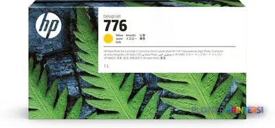 HP 776 1-liter Yellow Ink Cartridge