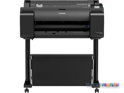 Canon imagePROGRAF GP-200 large format printer product view, black Bubblejet printer on stand