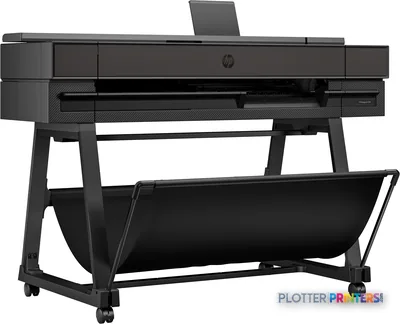 HP DesignJet T850 36-in Printer product image showing front view of large-format printer on stand
